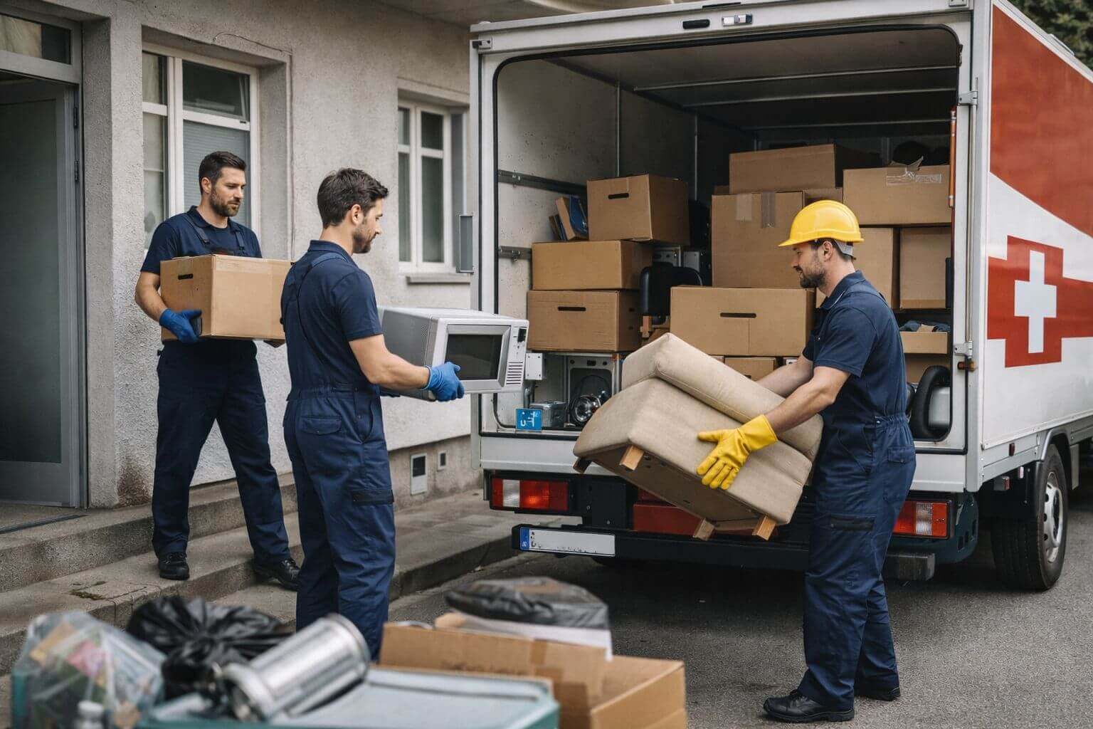 Service de débarras appartement maison cave à Genève - PantherExpress